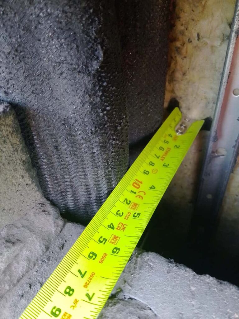 tape measure next to Injectaclad