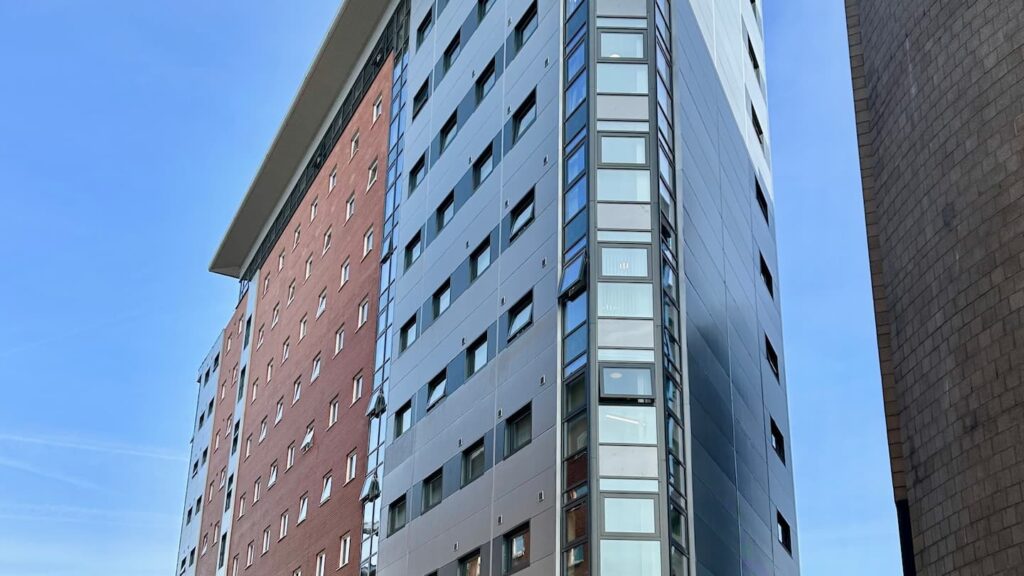 Exterior of Marybone student housing