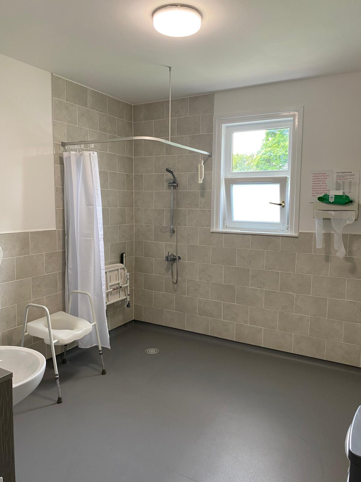 wetroom with disabled facilities